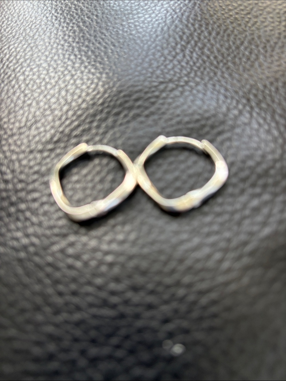 925 Sterling Silver Geometric Hoop Earrings Möbius Earrings  Brand New - Picture 2 of 8